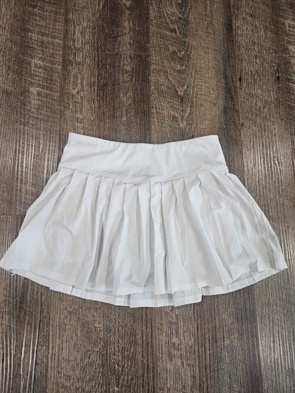 Tek Gear White Pleated Skirt